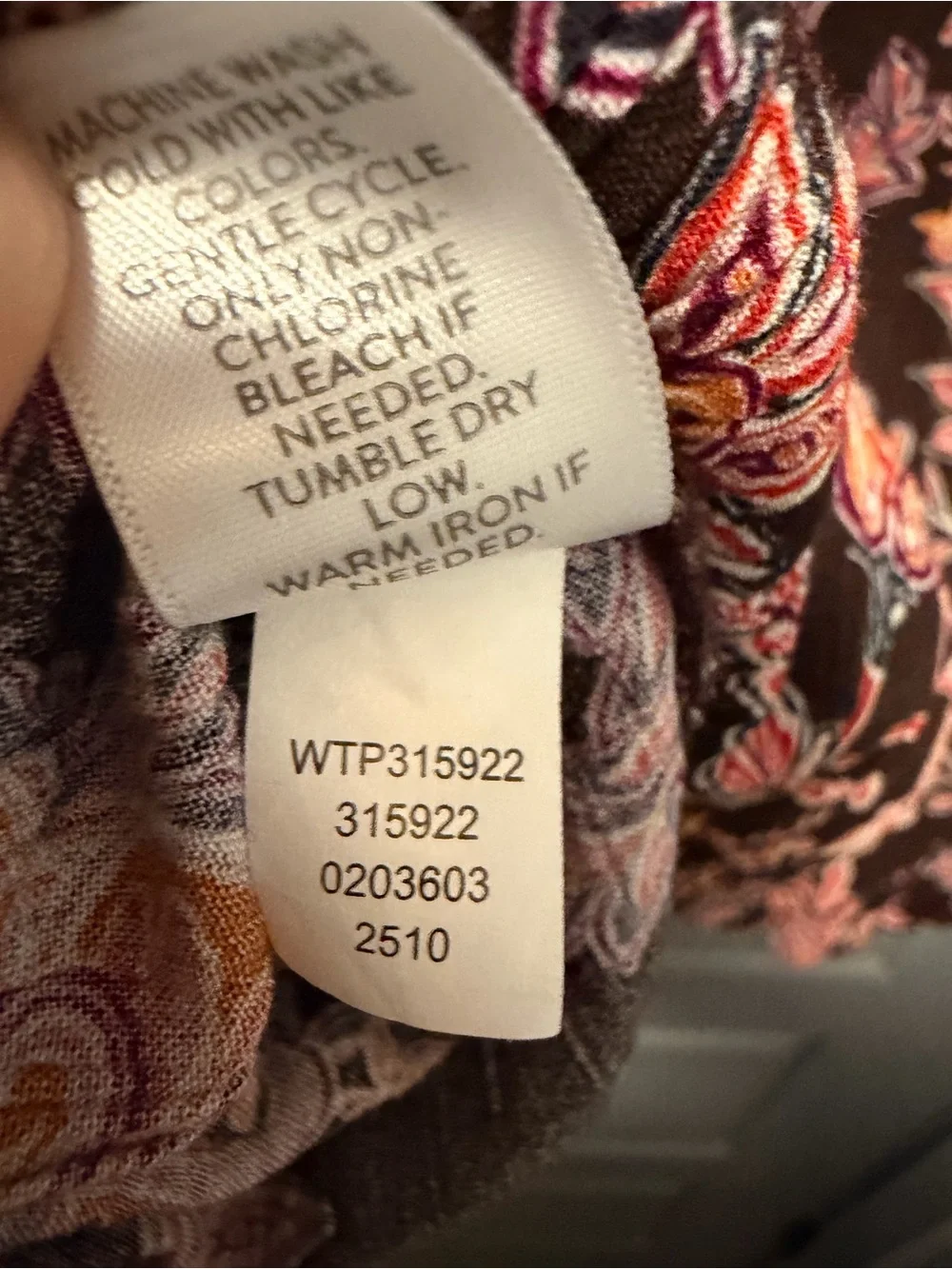 J. Jill Printed Crinkle-Textured Top XL Petite NWT